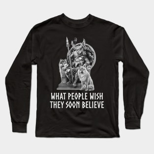 Viking Mythology Norse History Proverb Scandinavian Odin Long Sleeve T-Shirt